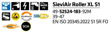 Preview: SIEVI SIEVIAIR ROLLER XL S1 Größe 39-47